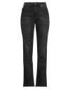 Haikure Woman Jeans Black Size 30 Cotton, Lyocell, Elastomultiester, Elastane In Black