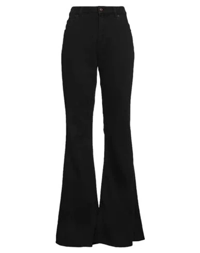 Haikure Woman Jeans Black Size 31 Cotton, Elastomultiester