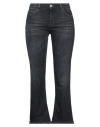 Haikure Woman Jeans Black Size 26 Cotton, Elastomultiester, Elastane