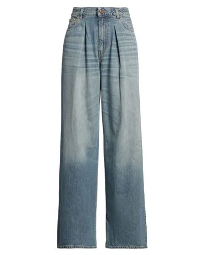 HAIKURE HAIKURE WOMAN JEANS BLUE SIZE 29 COTTON, LYOCELL