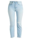 Haikure Woman Denim Pants Blue Size 30 Cotton In Blue