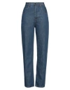 Haikure Woman Denim Pants Blue Size 28 Organic Cotton In Blue