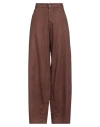 Haikure Woman Jeans Brown Size 28 Cotton, Lyocell
