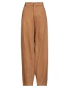 Haikure Woman Jeans Camel Size 28 Organic Cotton, Lyocell In Brown