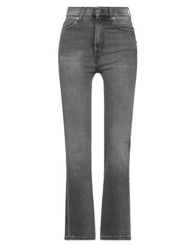 Haikure Woman Jeans Charcoal Size 28 Cotton, Lyocell, Elastomultiester, Elastane In Grey