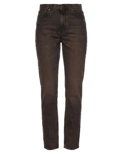 Haikure Woman Jeans Dark Brown Size 25 Cotton