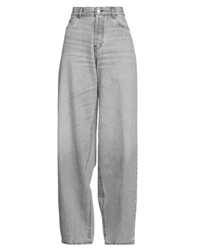 Haikure Woman Jeans Grey Size 27 Cotton In Fog Grey