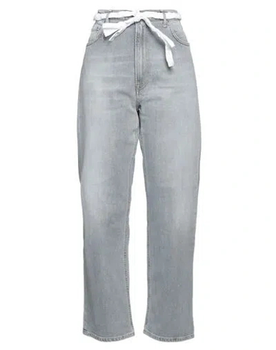 Haikure Woman Jeans Grey Size 29 Cotton, Elastane