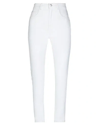 Haikure Woman Jeans Ivory Size 29 Cotton, Elastomultiester, Elastane In White