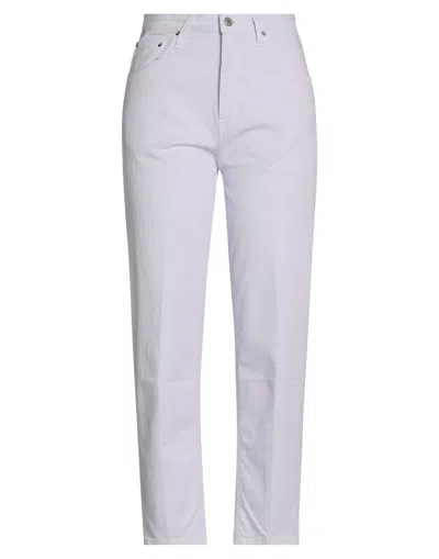 Haikure Woman Jeans Lilac Size 29 Cotton, Elastic Fibres, Elastane In Purple