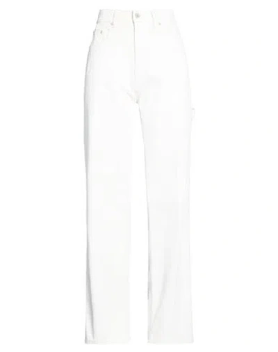Haikure Woman Jeans Off White Size 30 Cotton