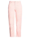 Haikure Woman Jeans Pink Size 30 Cotton, Elastic Fibres, Elastane