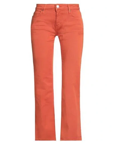 HAIKURE HAIKURE WOMAN JEANS RUST SIZE 28 COTTON, ELASTOMULTIESTER, ELASTANE