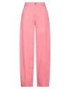 Haikure Woman Jeans Salmon Pink Size 25 Cotton, Linen