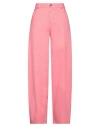 Haikure Woman Jeans Salmon Pink Size 25 Cotton, Linen In Pink