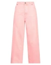 Haikure Woman Jeans Salmon Pink Size 28 Cotton In Pink