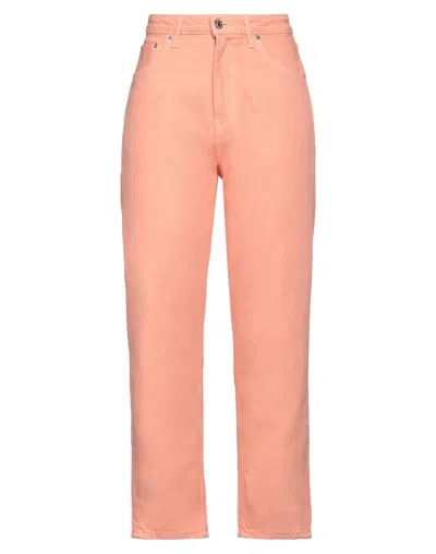 Haikure Woman Jeans Salmon Pink Size 27 Organic Cotton, Lyocell