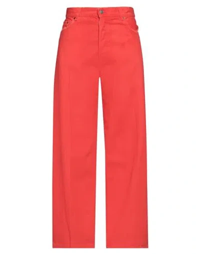 Haikure Woman Jeans Tomato Red Size 29 Cotton, Lyocell