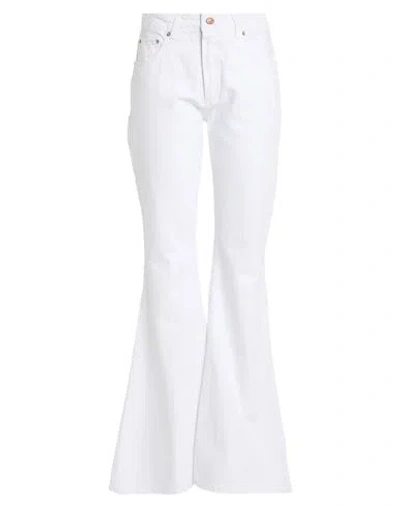 Haikure Woman Jeans White Size 28 Cotton