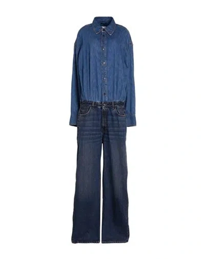 Haikure Woman Jumpsuit Blue Size S Cotton