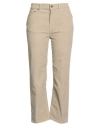 Haikure Woman Pants Beige Size 29 Cotton, Elastane In Neutral