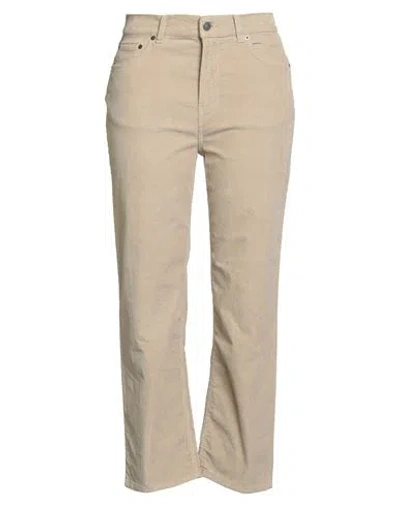 Haikure Woman Pants Beige Size 29 Cotton, Elastane In Neutral