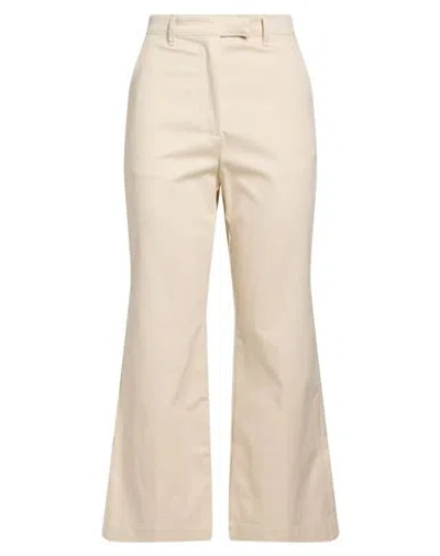 Haikure Woman Pants Cream Size 27 Cotton, Elastane In Pink