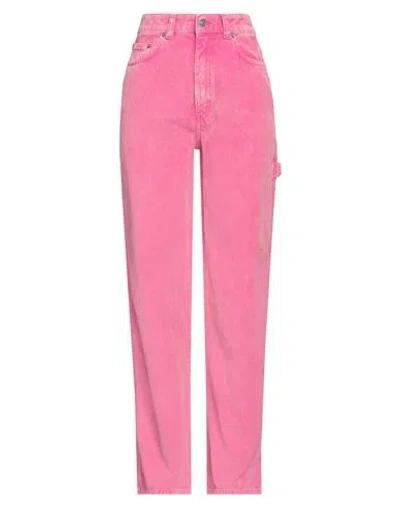Haikure Woman Pants Fuchsia Size 30 Cotton, Recycled Cotton In Pink