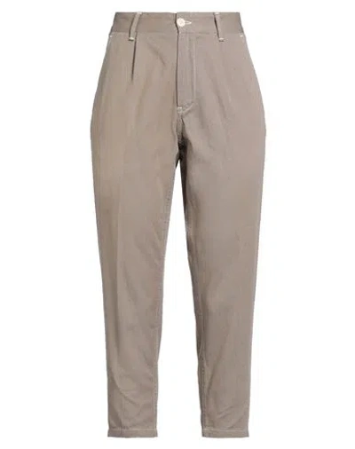 Haikure Woman Pants Khaki Size 26 Cotton, Elastane In Brown