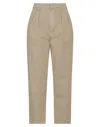 Haikure Woman Pants Khaki Size 29 Cotton In Beige