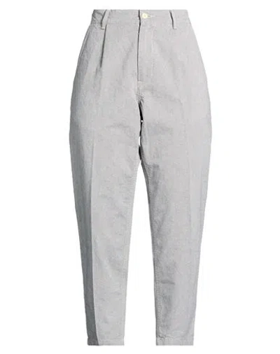 Haikure Woman Pants Light Grey Size 28 Cotton, Elastane In Gray