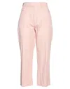 Haikure Woman Pants Light Pink Size 27 Cotton, Metallic Fiber In Pink