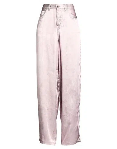 Haikure Woman Pants Lilac Size 24 Silk In Pink