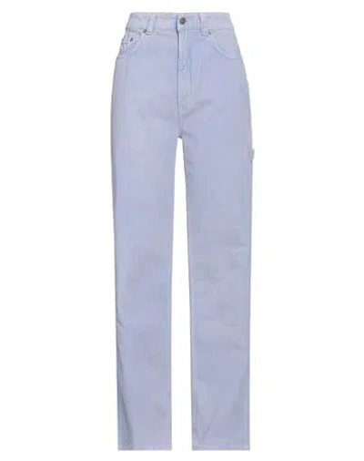 Haikure Woman Pants Lilac Size 30 Cotton, Recycled Cotton In Purple