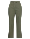 Haikure Woman Pants Military Green Size 27 Cotton, Elastane In Green