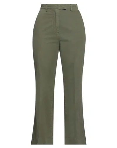 Haikure Woman Pants Military Green Size 27 Cotton, Elastane