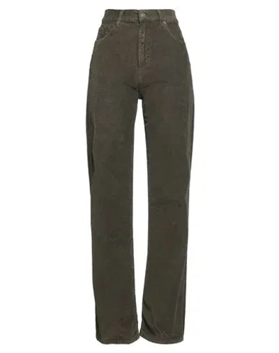 Haikure Woman Pants Military Green Size 31 Cotton, Elastane
