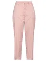Haikure Woman Pants Pink Size 30 Cotton, Elastane