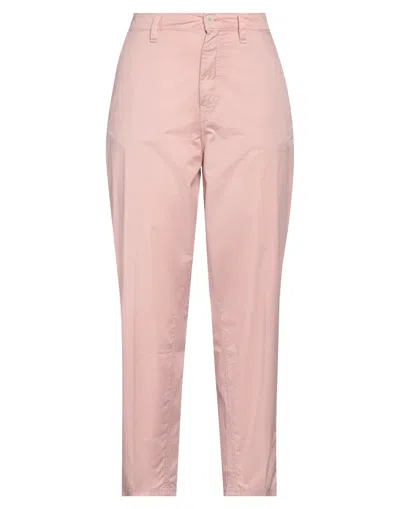Haikure Woman Pants Pink Size 30 Cotton, Elastane