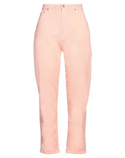 Haikure Woman Pants Salmon Pink Size 30 Cotton, Elastomultiester, Elastane