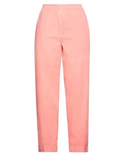 Haikure Woman Pants Salmon Pink Size L Cotton, Elastane