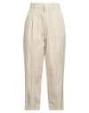 Haikure Woman Pants Sand Size 28 Cotton, Elastane In Neutral