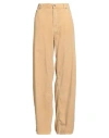 Haikure Woman Pants Sand Size 30 Cotton, Recycled Cotton