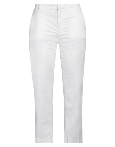 HAIKURE HAIKURE WOMAN PANTS WHITE SIZE 26 COTTON, ELASTANE