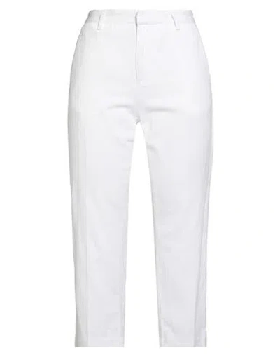 Haikure Woman Pants White Size 29 Cotton