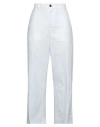 Haikure Woman Pants White Size 29 Cotton, Elastane In White