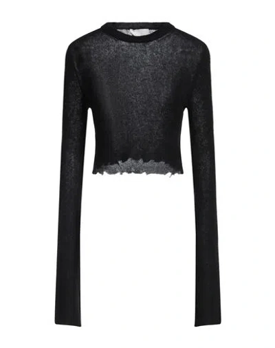 HAIKURE HAIKURE WOMAN SWEATER BLACK SIZE XS BABY ALPACA WOOL, POLYAMIDE
