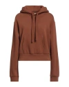 Haikure Woman Sweatshirt Brown Size S Cotton, Linen In Brown