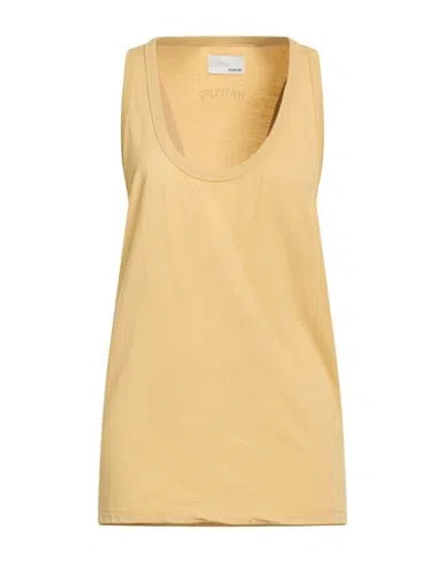 Haikure Woman Tank Top Sand Size Xs Cotton In Yellow