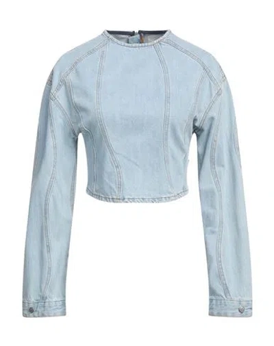 Haikure Woman Top Blue Size S Organic Cotton